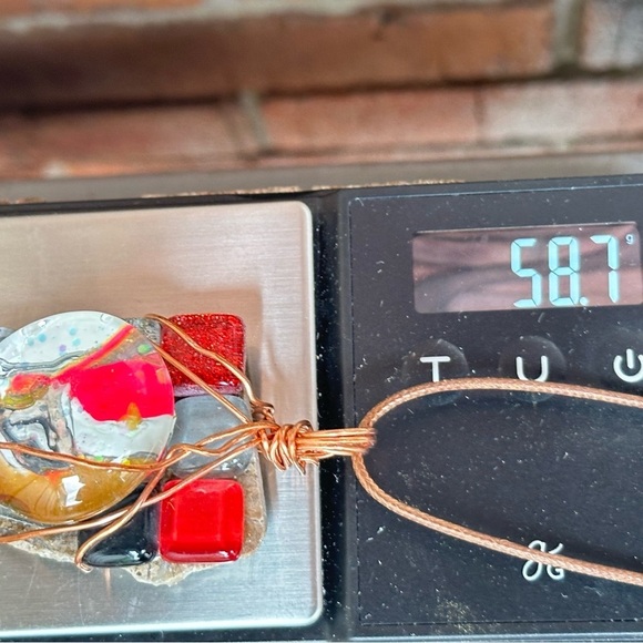 Colorful Wire-Wrapped Pendant - Picture 4 of 12